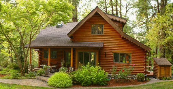Log Home Exterior Cleaning in Nokomis