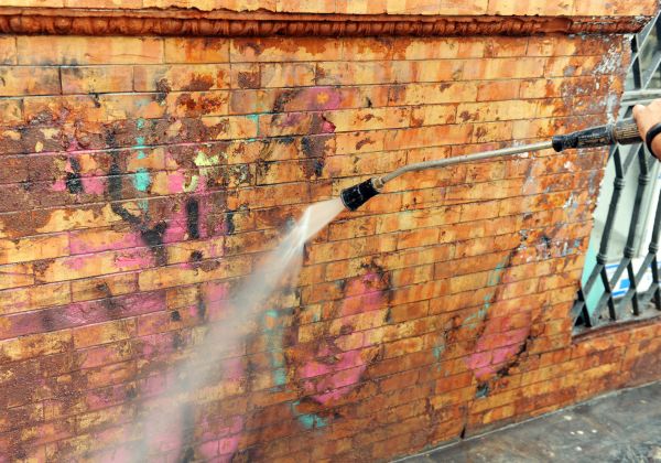 Brick Graffiti Cleaning in Nokomis